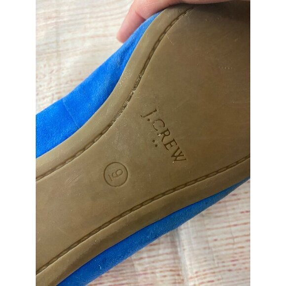 J.Crew Women's Blue Suede Casual Flats - 9 - Picture 6 of 10
